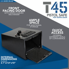 Load image into Gallery viewer, Mountable Handgun Safe - Anti Pry Password Protected Small Gun Safe
