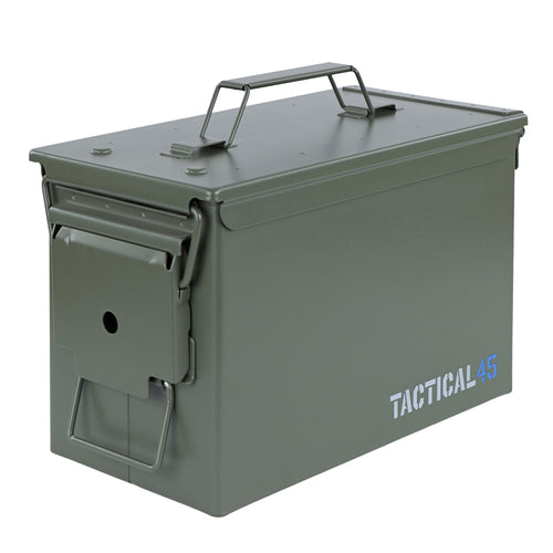 M2A2 50 Cal Ammo Can Steel Green Ammo Storage with Front Latch